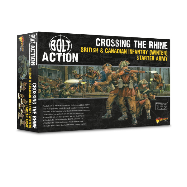 Bolt Action - Crossing the Rhine – British & Canadian Infantry (Winter) Starter Army